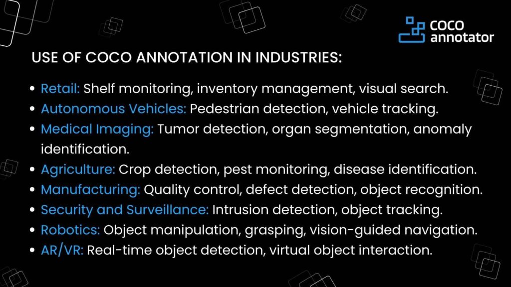 coco annotation for industries